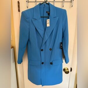 Express Women's Vibrant Blue Blazer Dress